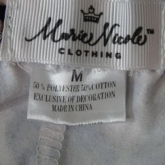 Marie Nicole 2 Pc Outfit Set Leopard Stripe Flare Leg Pants Long Slv Girl Size M - Picture 4 of 4